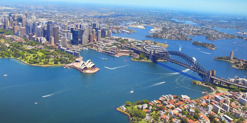 Aerial view of Sydney Aerial view of Sydney, Australia