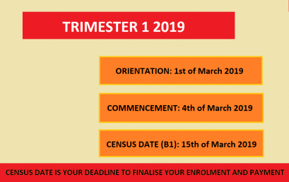 2019 Academic Year Update